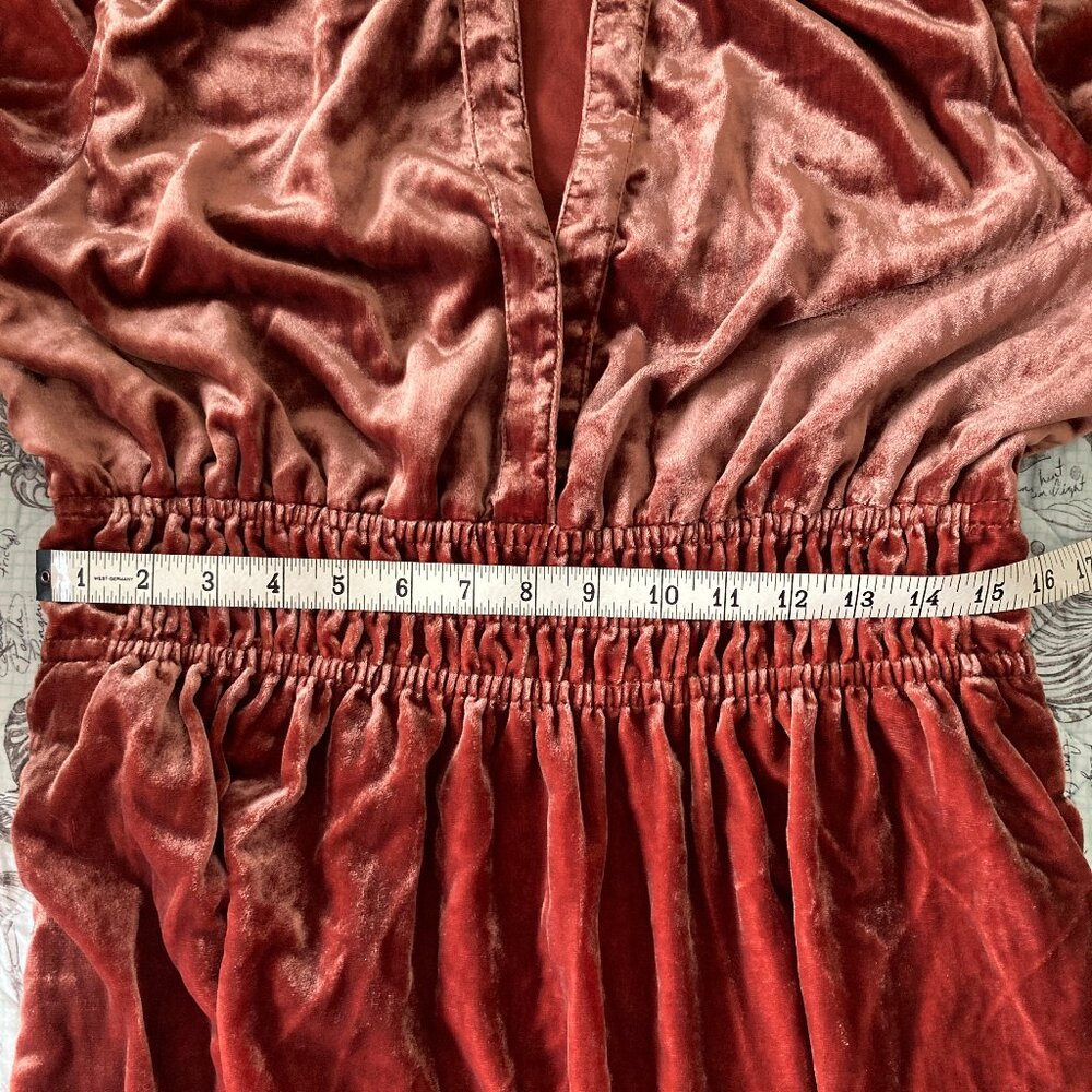 Rosy Velvet Somerset Dress, Anthropologie, great condition - Picture 4 of 10